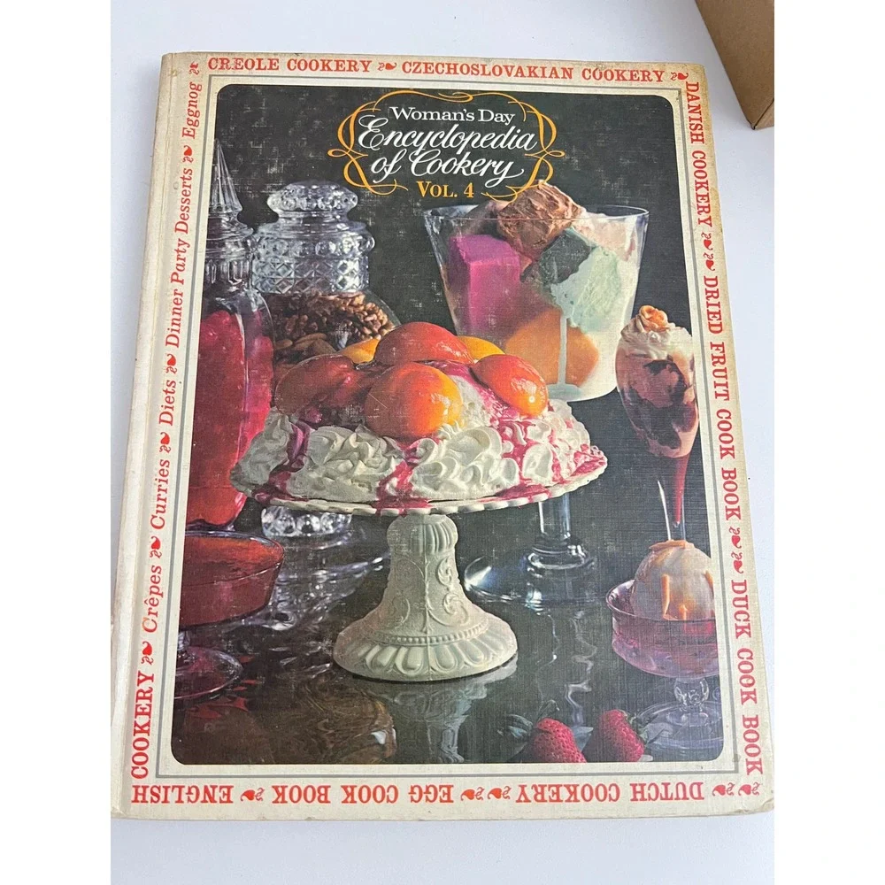 Vintage Womans Day Encyclopedia of Cookery Volumes 1‎ 2 4 Hardcover Cookbook Set